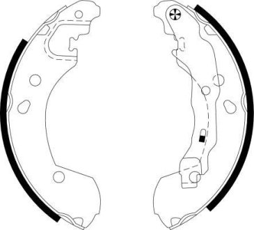 Тормозные кол. задн. Nissan Note 1.4 1.6 Renault Clio HELLA 8DB355002801 (фото 1)