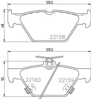 SUBARU Колодки гальм. задн. Outback 15- HELLA 8DB355023341