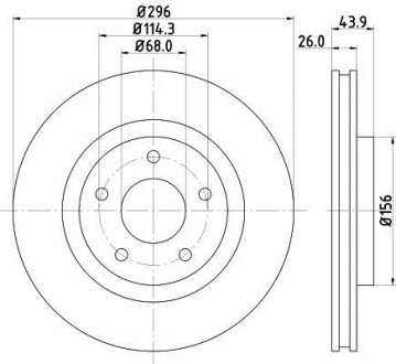 NISSAN Диск тормозной передн.X-Trail,Qashqai HELLA 8DD355114601