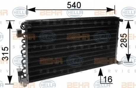 Конденсер кондиционера HELLA 8FC 351 036-041