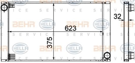 Радиатор HELLA 8MK376753581 (фото 1)