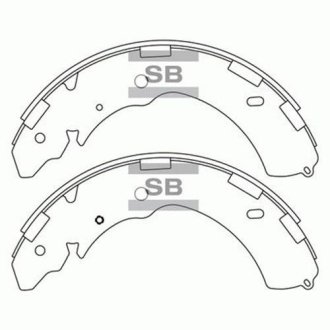 Колодки тормозные барабанные Hi-Q (SANGSIN) SA171