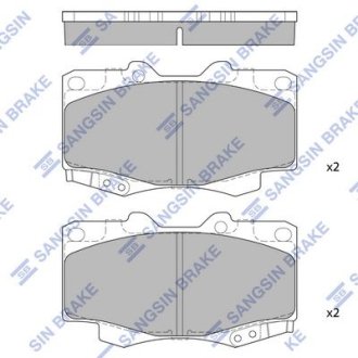 Колодка гальм. диск. TOYOTA HI-LUX 4X4 передн. (вир-во SANGSIN) Hi-Q (SANGSIN) SP1375