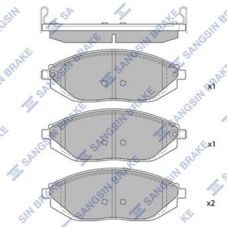 Колодки тормозные дисковые Hi-Q (SANGSIN) SP1392