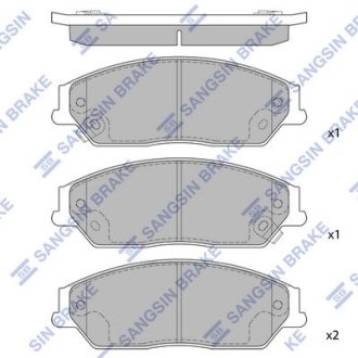 Комплект тормозных колодок Hi-Q (SANGSIN) SP1590