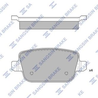 Комплект тормозных колодок Hi-Q (SANGSIN) SP2101-R