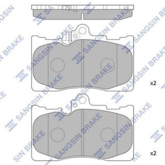 Комплект тормозных колодок Hi-Q (SANGSIN) SP2302