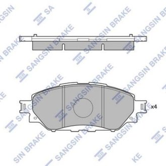 Комплект гальмівних колодок Hi-Q (SANGSIN) SP4243