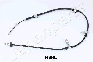 HYUNDAI трос ручн.гальма лів.Getz 02- (бараб з ABS) JAPANPARTS BCH26L