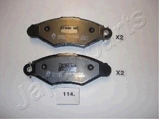 NISSAN гальмівні колодки передн. Kubistar 03-,Renault Kangoo 97- JAPANPARTS PA114AF