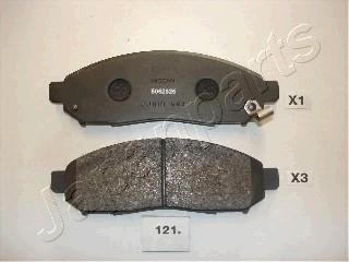 NISSAN гальмівні колодки передн..Murano,Navara,Pathfinder 05- сист.Tokico JAPANPARTS PA121AF