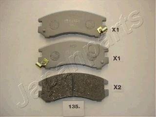 SUZUKI гальмів.колодки передн.Swift 90- JAPANPARTS PA135AF