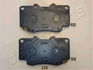 TOYOTA гальмівні колодки передні Hilux 06- JAPANPARTS PA226AF (фото 1)