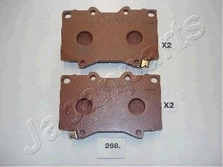 TOYOTA гальмівні колодки передн.Land Cruiser 100 98- JAPANPARTS PA268AF