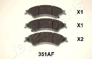 FORD гальмів.колодки передн.Ranger 11- JAPANPARTS PA351AF