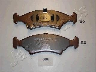 KIA гальмівні колодки дискові передн.Shuma 98- JAPANPARTS PA398AF
