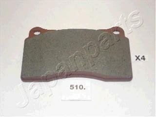 MITSUBISHI гальмівні колодки передн.Lancer V EVO 04 -,Subaru Impreza WRX 01- JAPANPARTS PA510AF