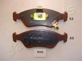 KIA гальмівні колодки передн.Clarus 96- JAPANPARTS PAK02AF