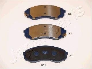 KIA гальмівні колодки передн.Carnival 06 - JAPANPARTS PAK19AF