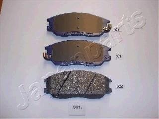 HYUNDAI гальмівний колодки передні XG 350,SsangYong 04- JAPANPARTS PAS01AF (фото 1)