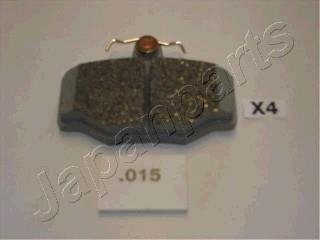 NISSAN гальмівні колодки задн. Almera 1,5-2,2 00- Primera 1,6/2,0 93-01 JAPANPARTS PP015AF