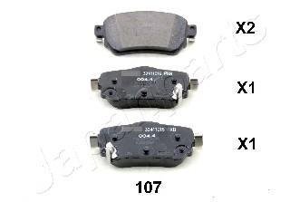 NISSAN гальмівні колодки задн.Qashqai 13- JAPANPARTS PP107AF