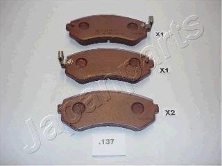 NISSAN гальмівні колодки передн.Almera -00, Patrol 2,8/3,0 97-. JAPANPARTS PP137AF