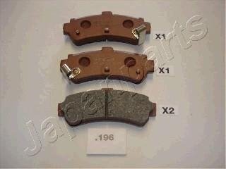 NISSAN гальмівні колодки дискові Almera 95-97 задн. JAPANPARTS PP196AF