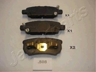 MITSUBISHI гальмівні колодки задні Lancer,Outlander 03- JAPANPARTS PP508AF (фото 1)