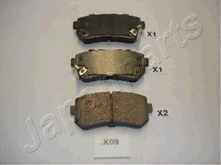 HYUNDAI гальмів. колодки задн. i30 07-,Kia Ceed, Carens 02- JAPANPARTS PPK09AF