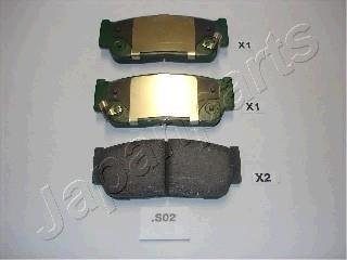 KIA гальмівні колодки задн.SsangYong Kyron,Sorento 02- JAPANPARTS PPS02AF