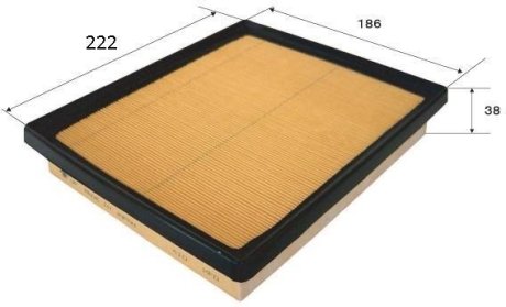 Фільтр повітряний двигуна JS ASAKASHI A1027