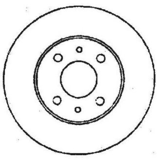 FIAT диск гальмівний передн.Doblo,Bravo, Marea,Alfa Romeo 155,Lancia 96-01 Jurid 561387JC