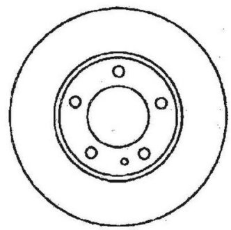 BMW диск гальмівний передній 316/318I E36 11/90- Jurid 561550JC