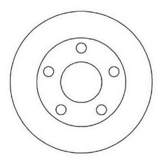 VW Диск тормозной задн.Passat 1.8/2.8 V6Audi A4 Jurid 562005JC (фото 1)