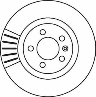 VW диск гальмівний передній вентил.(280мм) T4 96- Jurid 562080JC