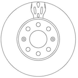 OPEL диск гальмівний передній Corsa D 06-,Fiat Grande Punto 05- Jurid 562304JC