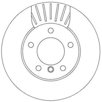 BMW диск гальмівний передній.1 E87,F20/21,2 F22 10- Jurid 562313JC