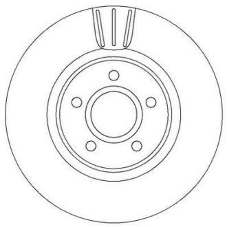 FORD диск гальмівний передн.Focus,C-Max,Volvo C30/70,S40,V50 Jurid 562363JC