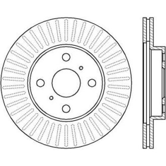 TOYOTA диск гальмівний передн.Yaris 99- Jurid 562409JC