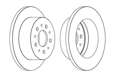 CITROEN диск гальмівний задн.Jumper,Fiat Ducato,Peugeot Boxer 06- Jurid 562526JC