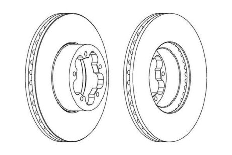 FORD диск гальмівний передній Transit 06- Jurid 562541JC