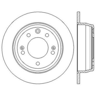 HYUNDAI диск гальмівний задн.Tucson,i30,Kia Ceed,Sportage 05- Jurid 562553JC