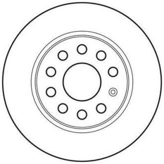 Гальмівний диск задній Audi A1,A3/Seat Leon/Skoda Octavia/VW Caddy,Golf Jurid 562614JC (фото 1)