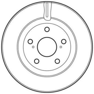 TOYOTA гальмівний диск передн. Rav-4 08-,Camry 2,4-3,5 -11 Jurid 562621JC