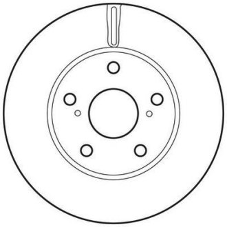 TOYOTA Диск гальм. передн. Auris 07- (273*26) Jurid 562623JC