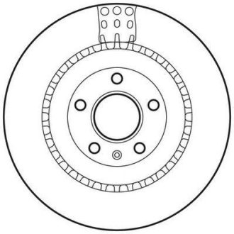 Гальмівний диск задній Audi A4,A5,A6,A7,A8,Q5,Q7/VW Touareg/Porsche Macan Jurid 562735JC (фото 1)