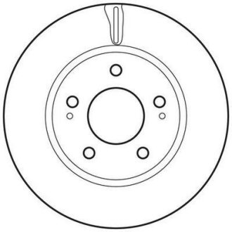 MITSUBISHI диск гальмівний передн.Lancer 1.6/2.0 03-,Space Runner 2.0/2.4 99- Jurid 562820JC