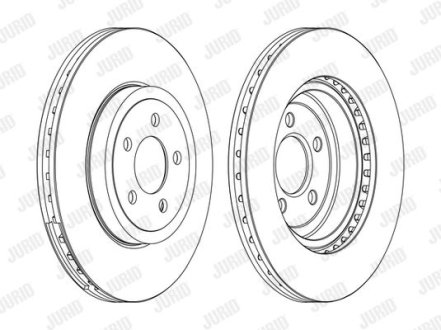 CHRYSLER Диск гальмівний передн. 300C Jurid 562868JC1