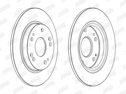 HONDA Гальмівний диск CR-Z (ZF) 1.5 IMA 10-13 Jurid 563242JC